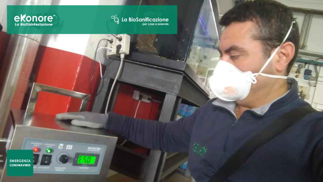 Sanificazione ad ozono di ambienti per coronavirus