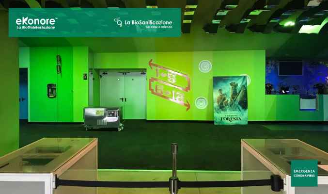 Disinfezione cinema e multisale di teatri da coronavirus