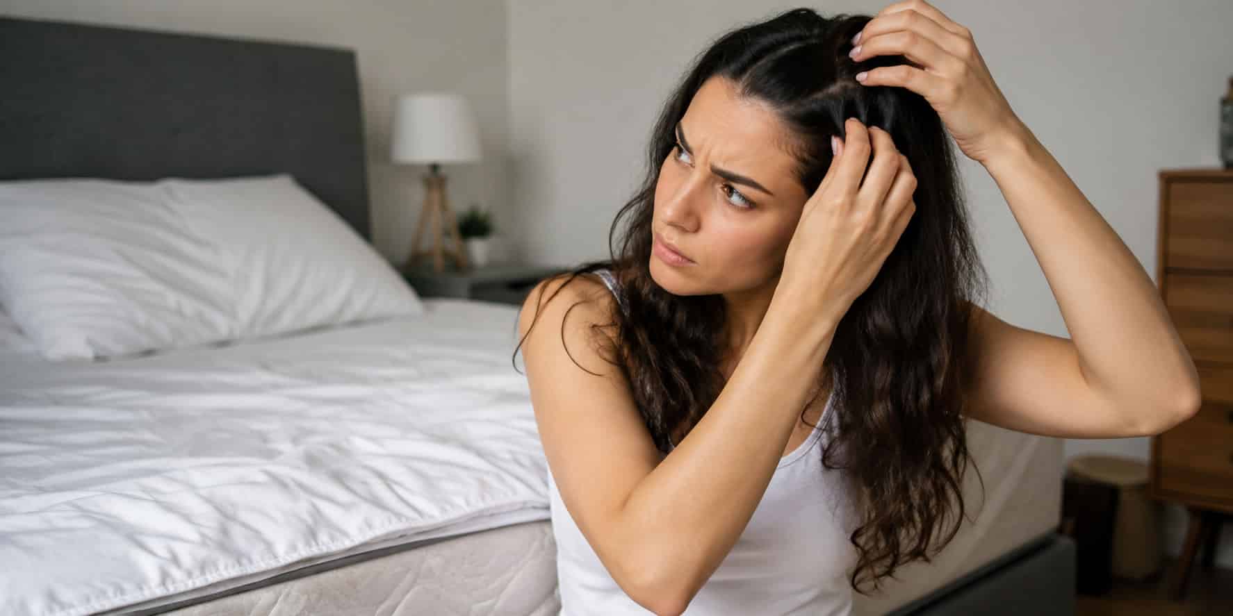 Le cimici dei letti si attaccano ai capelli