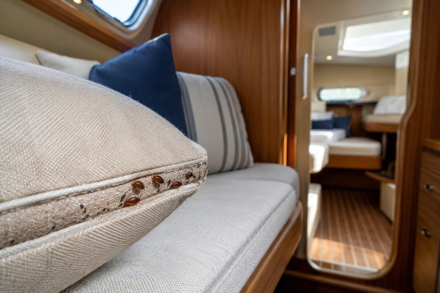 Cimici dei letti in yacht e barche cosa fare come riconoscerle
