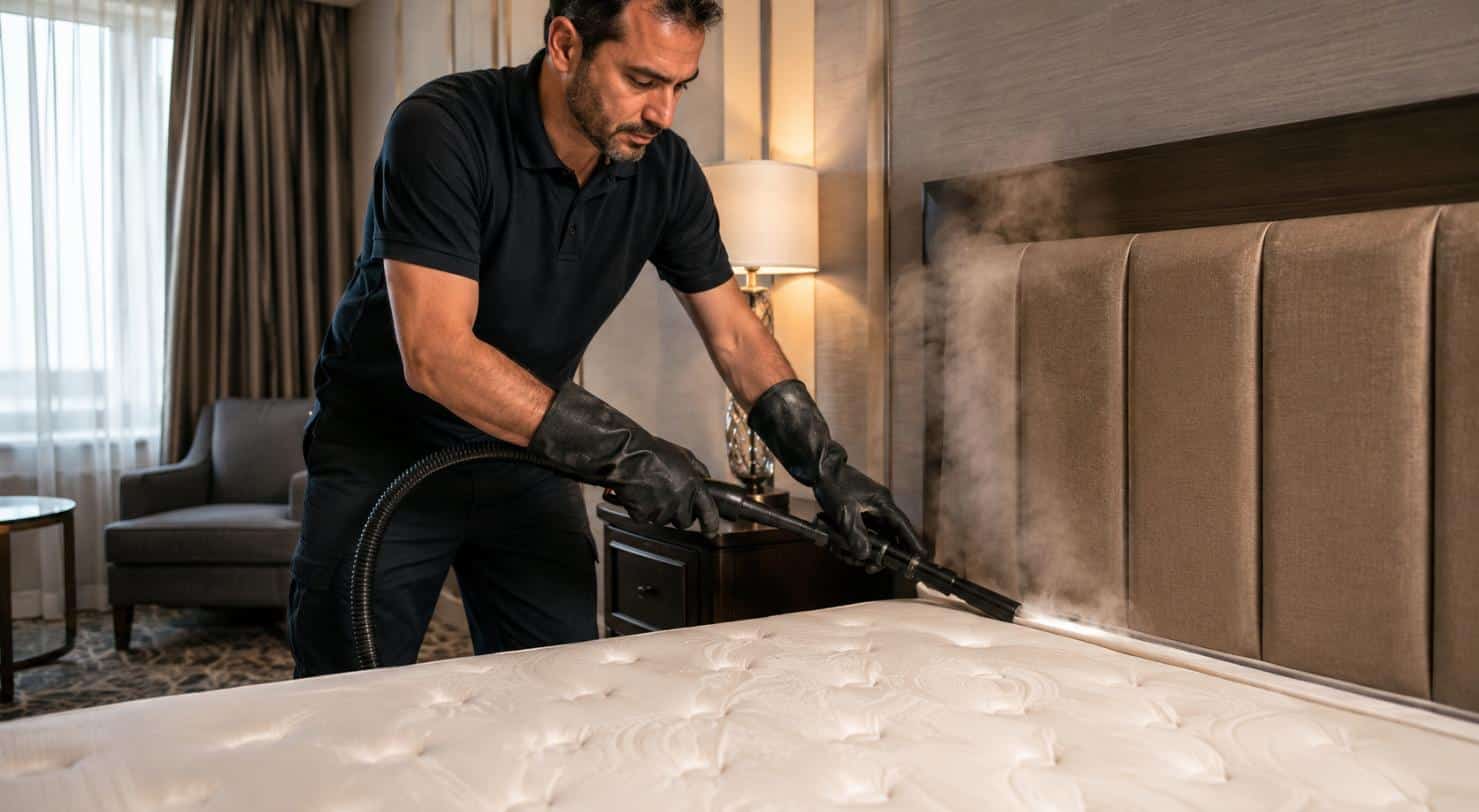 Trattamento a calore controllato in una camera d’hotel