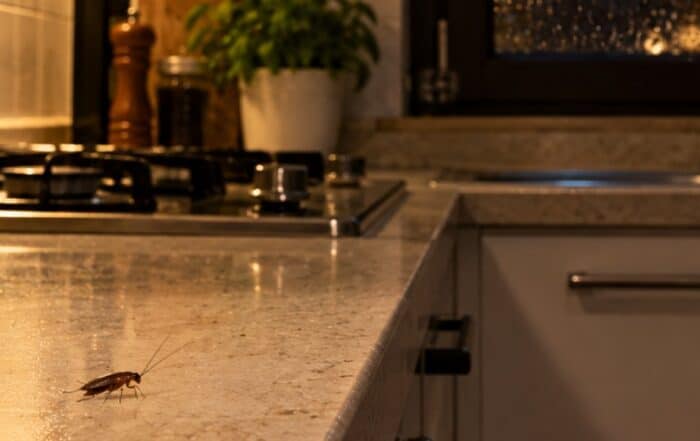 cucina sera autunno finestra blatta