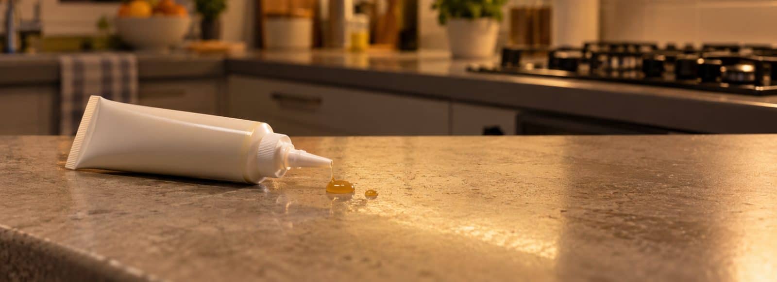 Cucina di casa dove le blatte sono tornate dopo il gel